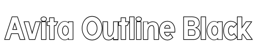 Avita Outline Black