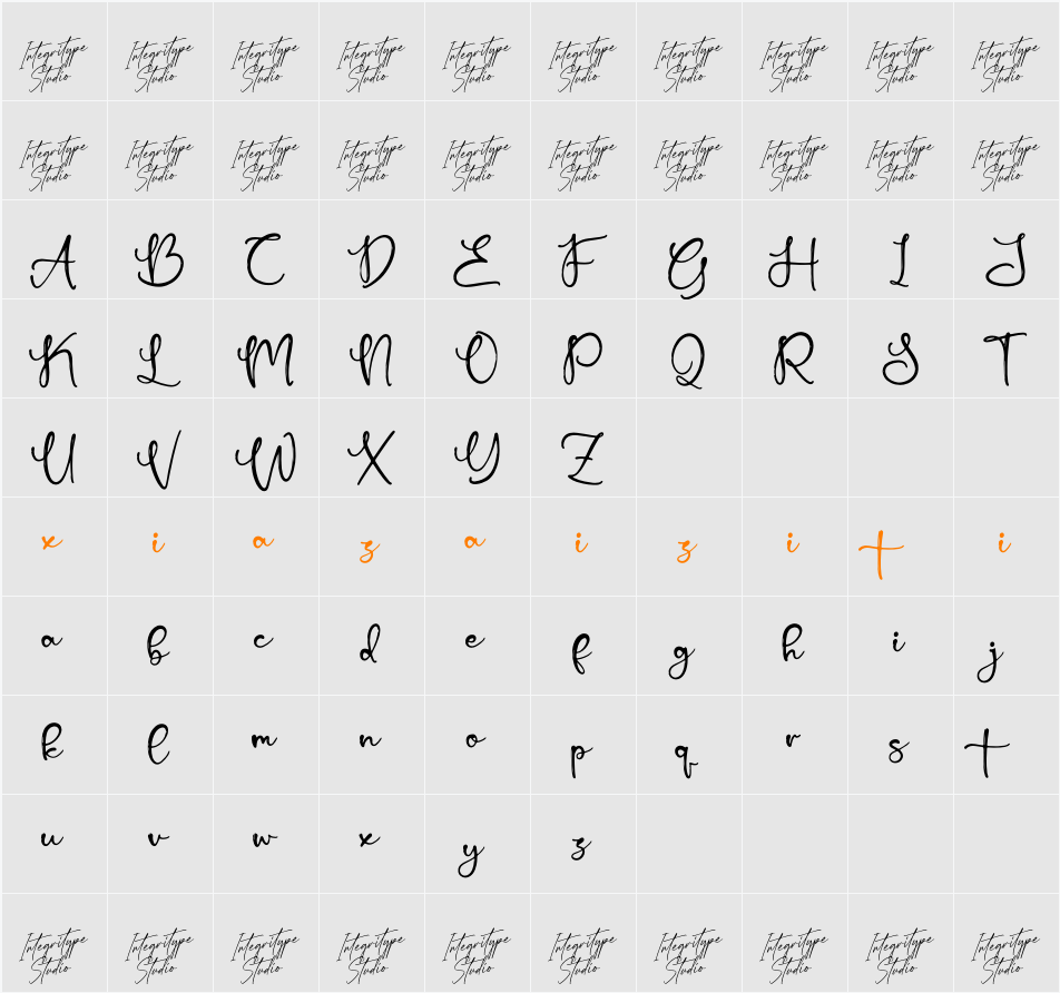 Autumn Scarletta DEMO VERSION 字符映射表
