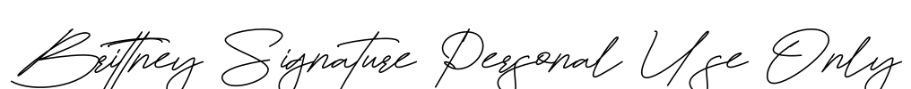 Brittney Signature Personal Use Only