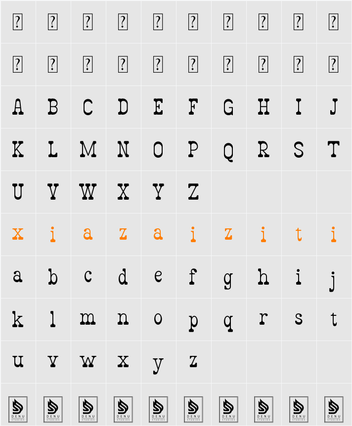 Badamy 字符映射表
