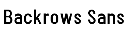 Backrows Sans
