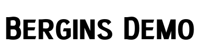 Bergins Demo 字体预览图