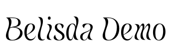 Belisda Demo 字体预览图
