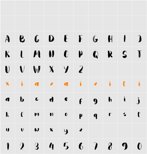 Blanday 字符映射表