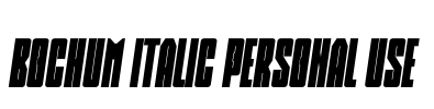 Bochum Italic Personal Use