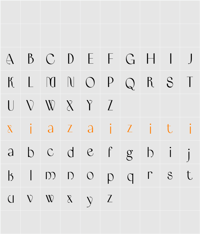 Bordie Demo 字符映射表