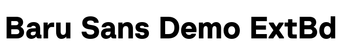 Baru Sans Demo ExtBd