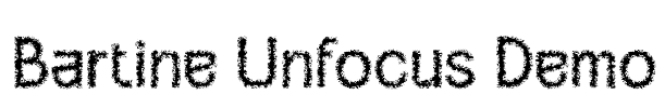 Bartine Unfocus Demo