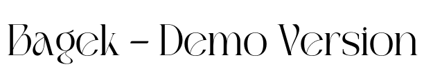 Bagek - Demo Version