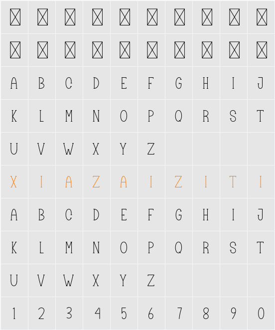 Beach Spring 字符映射表