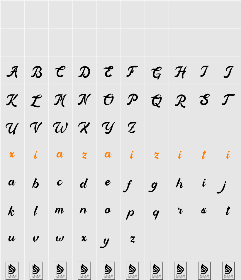 Baby Nelista 字符映射表