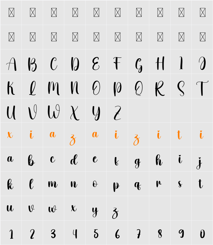 Bear 字符映射表