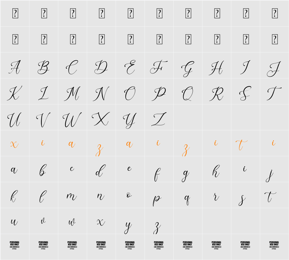 Briliantti 字符映射表