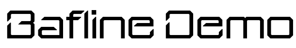 Bafline Demo 字体预览图