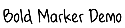 Bold Marker Demo