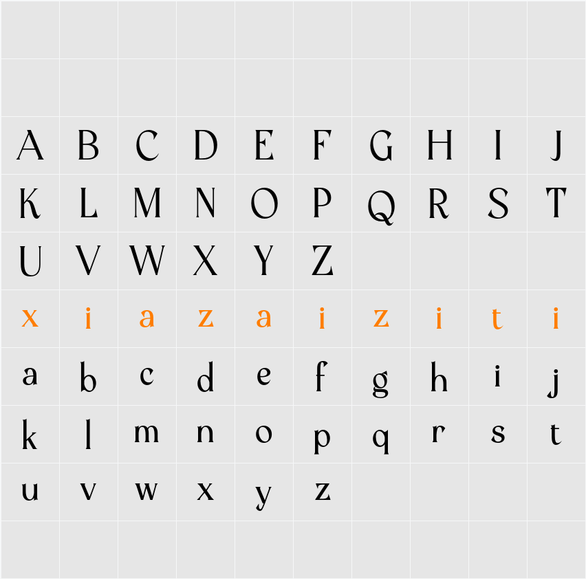 Balthis Demo 字符映射表