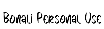 Bonali Personal Use