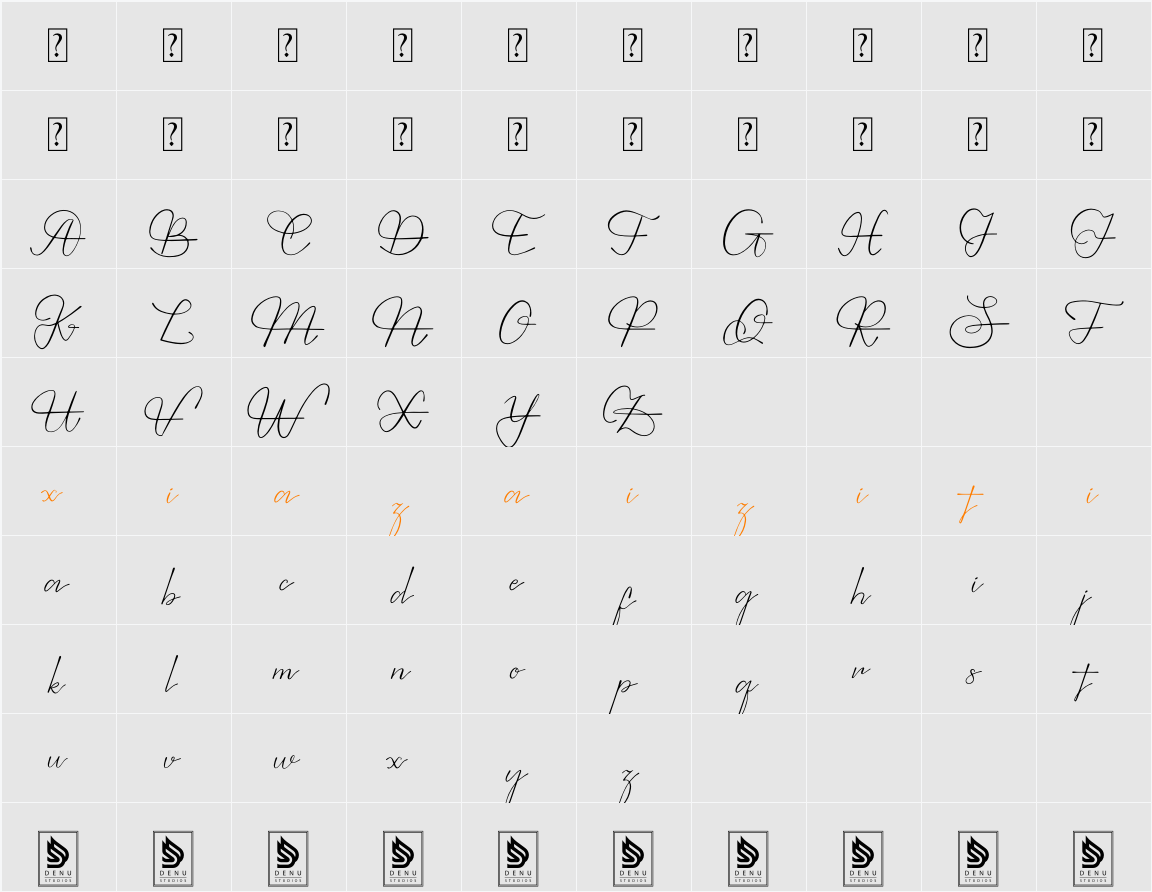 Betrayos 字符映射表