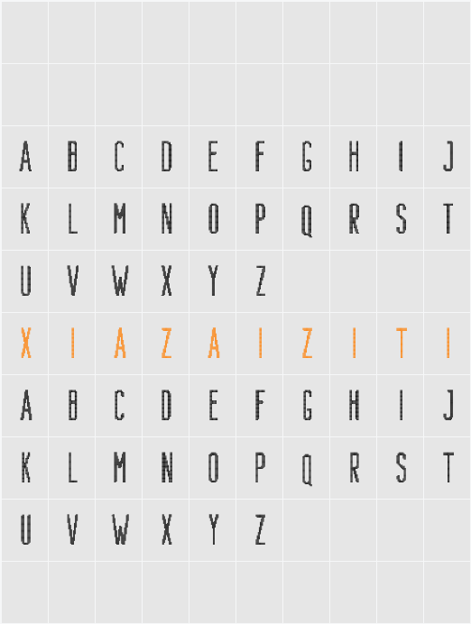 Bondie Rounded Disco Demo 字符映射表