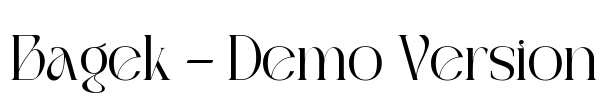 Bagek - Demo Version