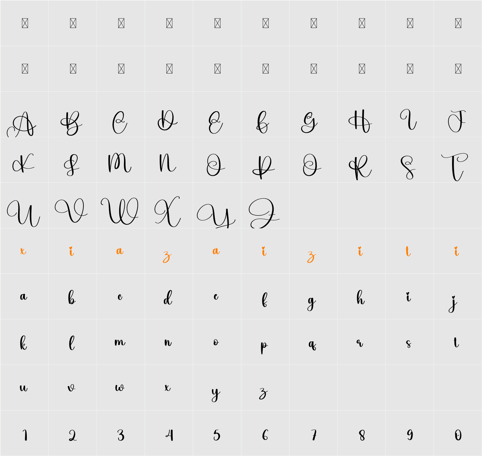 Beach 字符映射表