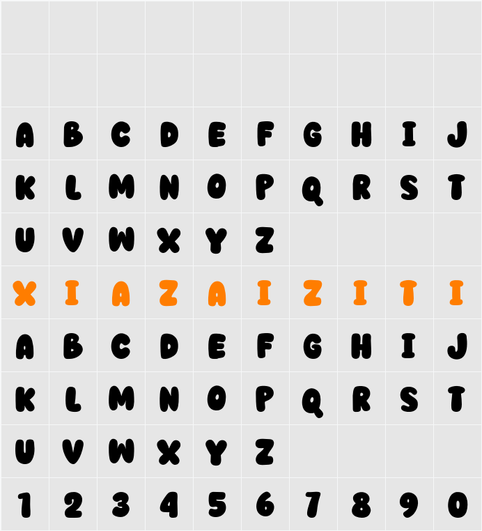 Boldreel 字符映射表