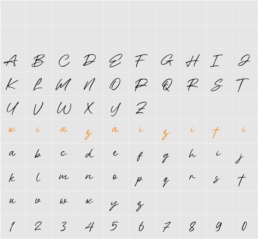 Ballite 字符映射表