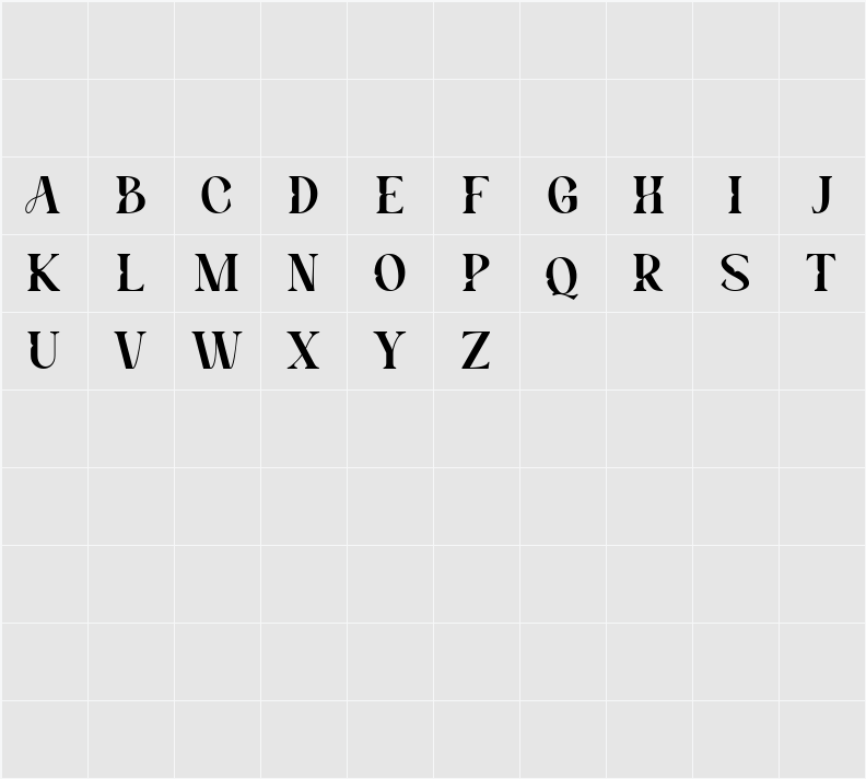 Benogi 字符映射表