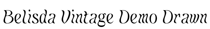 Belisda Vintage Demo Drawn