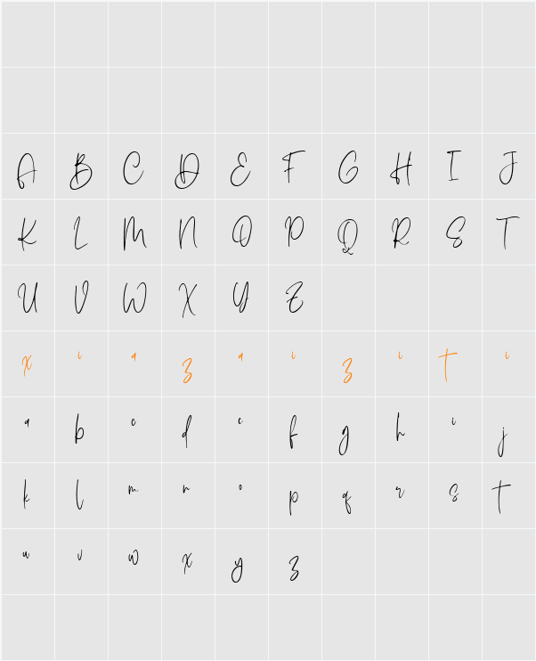 Bartones 字符映射表