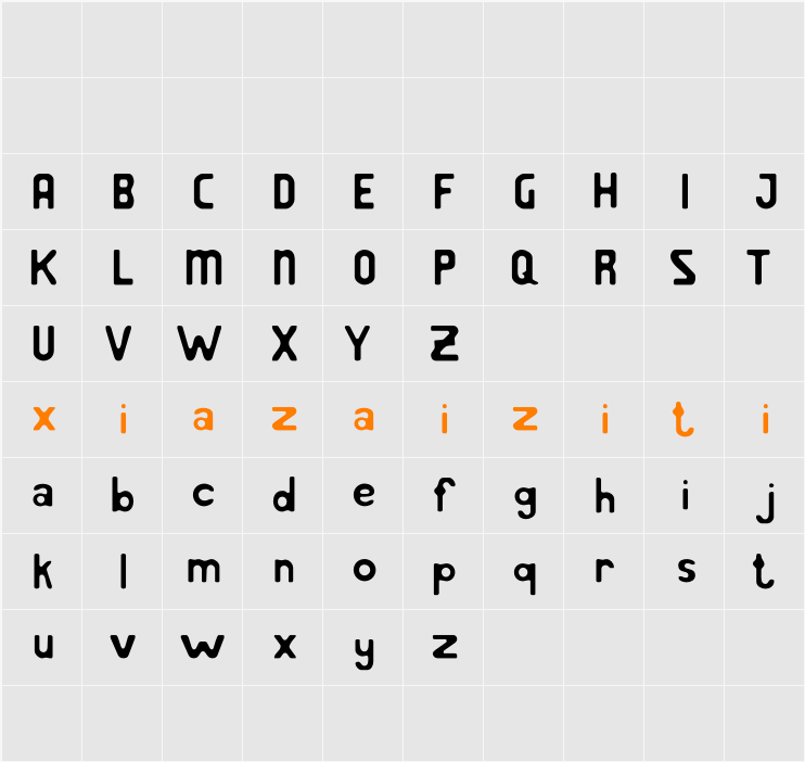 Baedar Blur Demo 字符映射表