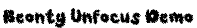 Beonty Unfocus Demo 字体预览图