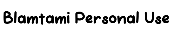 Blamtami Personal Use