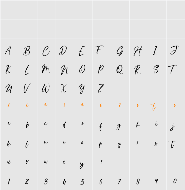 Blang Cod 字符映射表