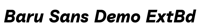 Baru Sans Demo ExtBd