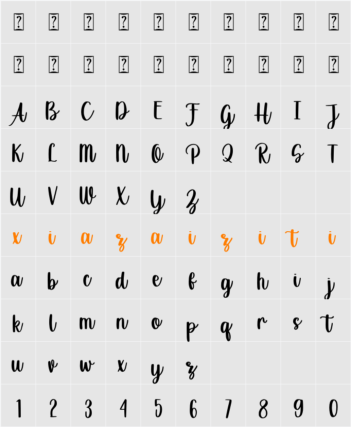 Bettermilk 字符映射表