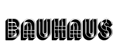 Bauhaus 字体预览图