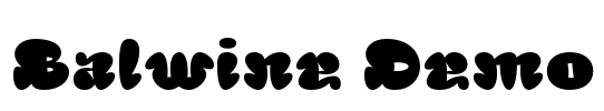 Balwine Demo 字体预览图