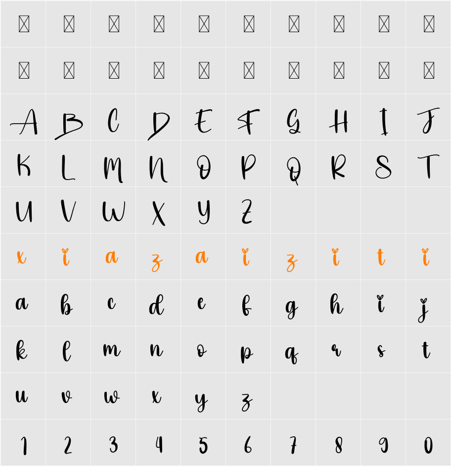 Bekind 字符映射表