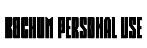 Bochum Personal Use
