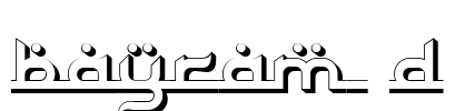 Bayram 3D 字体预览图
