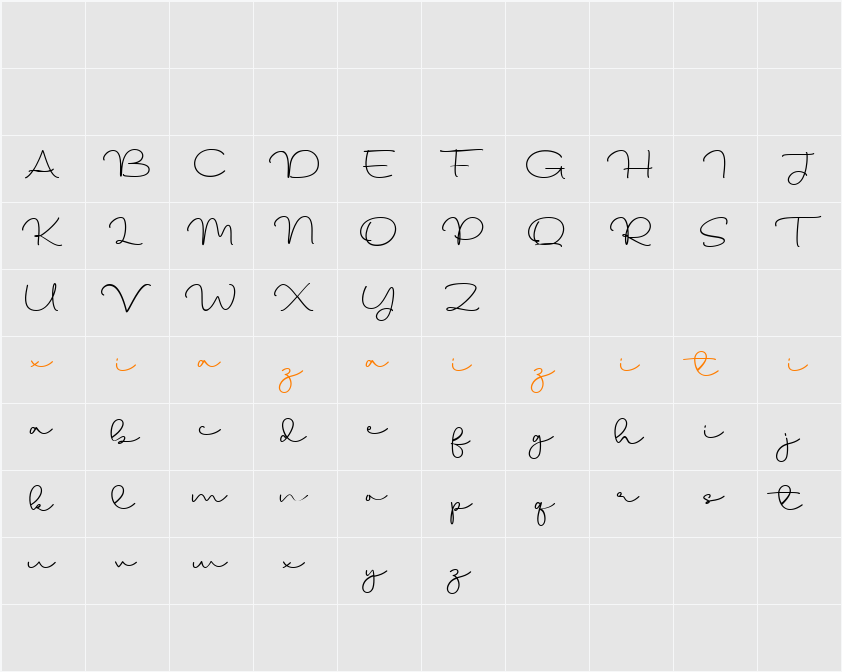 Bhalin 字符映射表