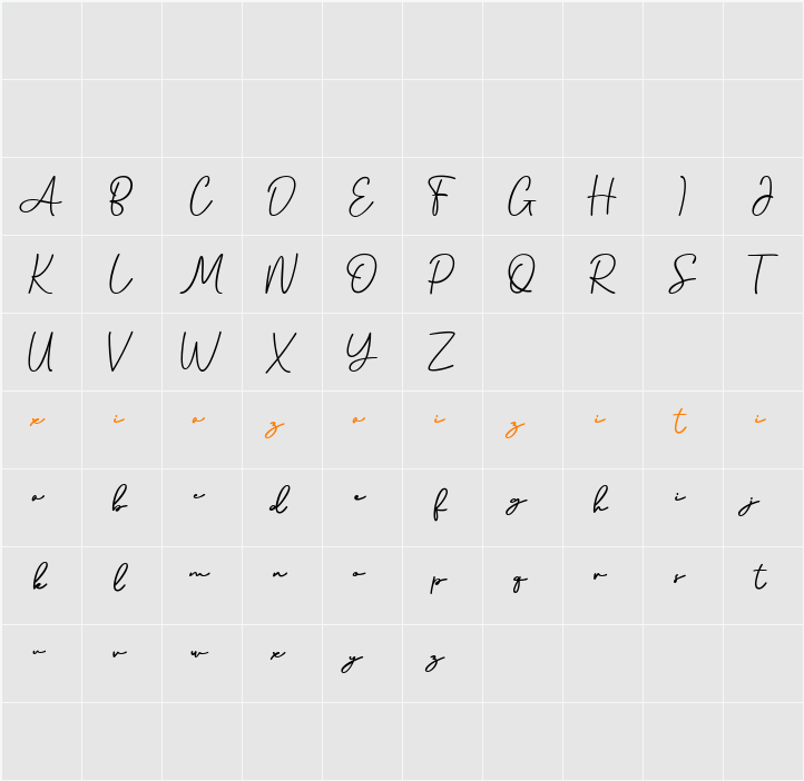 Brinley 字符映射表