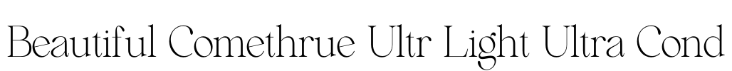 Beautiful Comethrue Ultr Light Ultra Cond