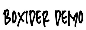 Boxider Demo