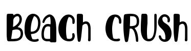 Beach Crush 字体预览图