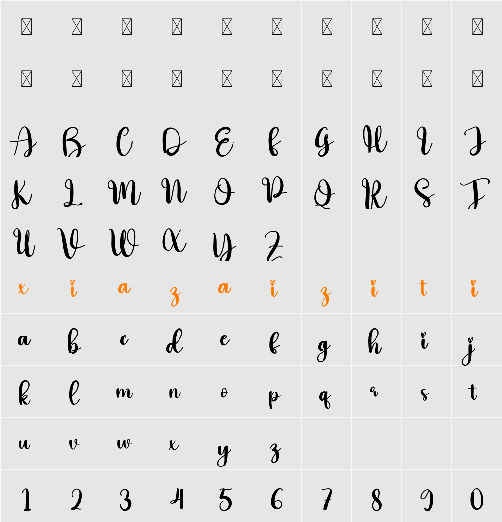 Bright 字符映射表