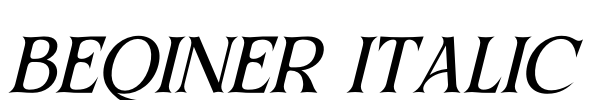 BEQINER ITALIC