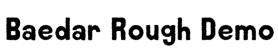 Baedar Rough Demo