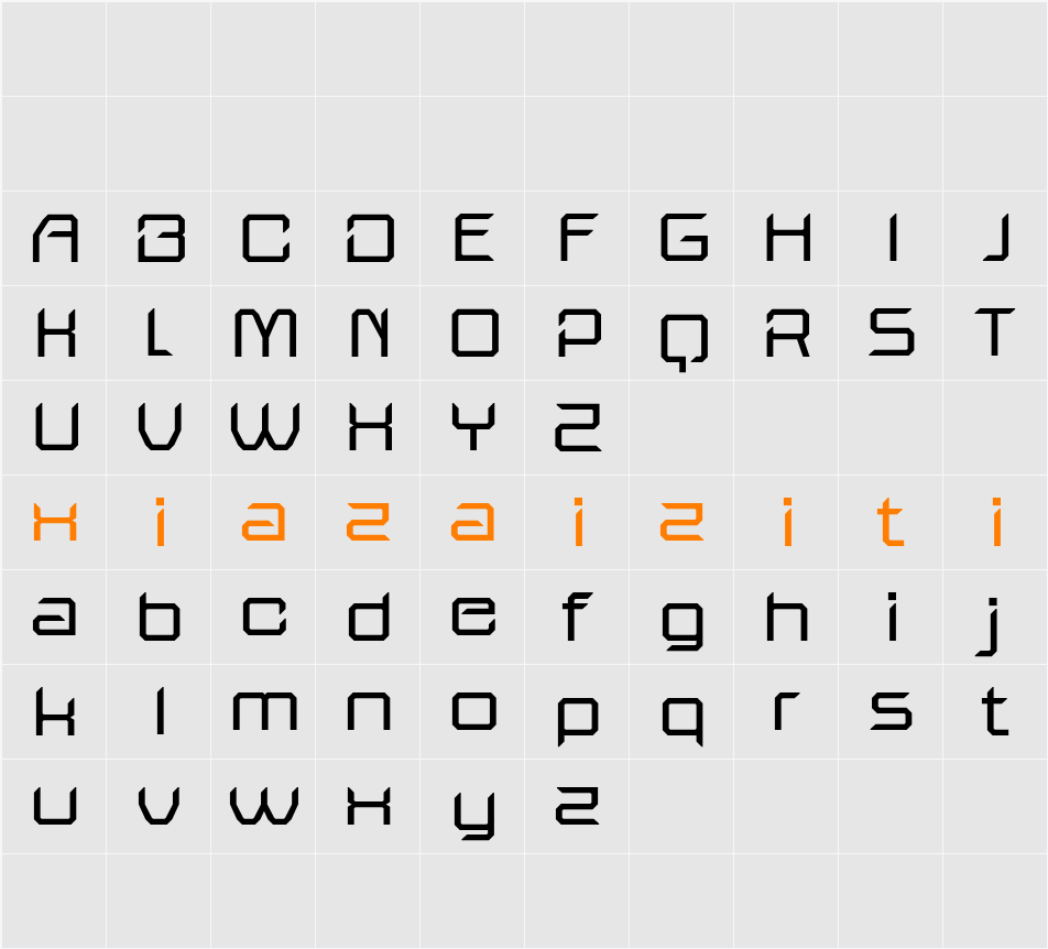 Bafline Demo 字符映射表